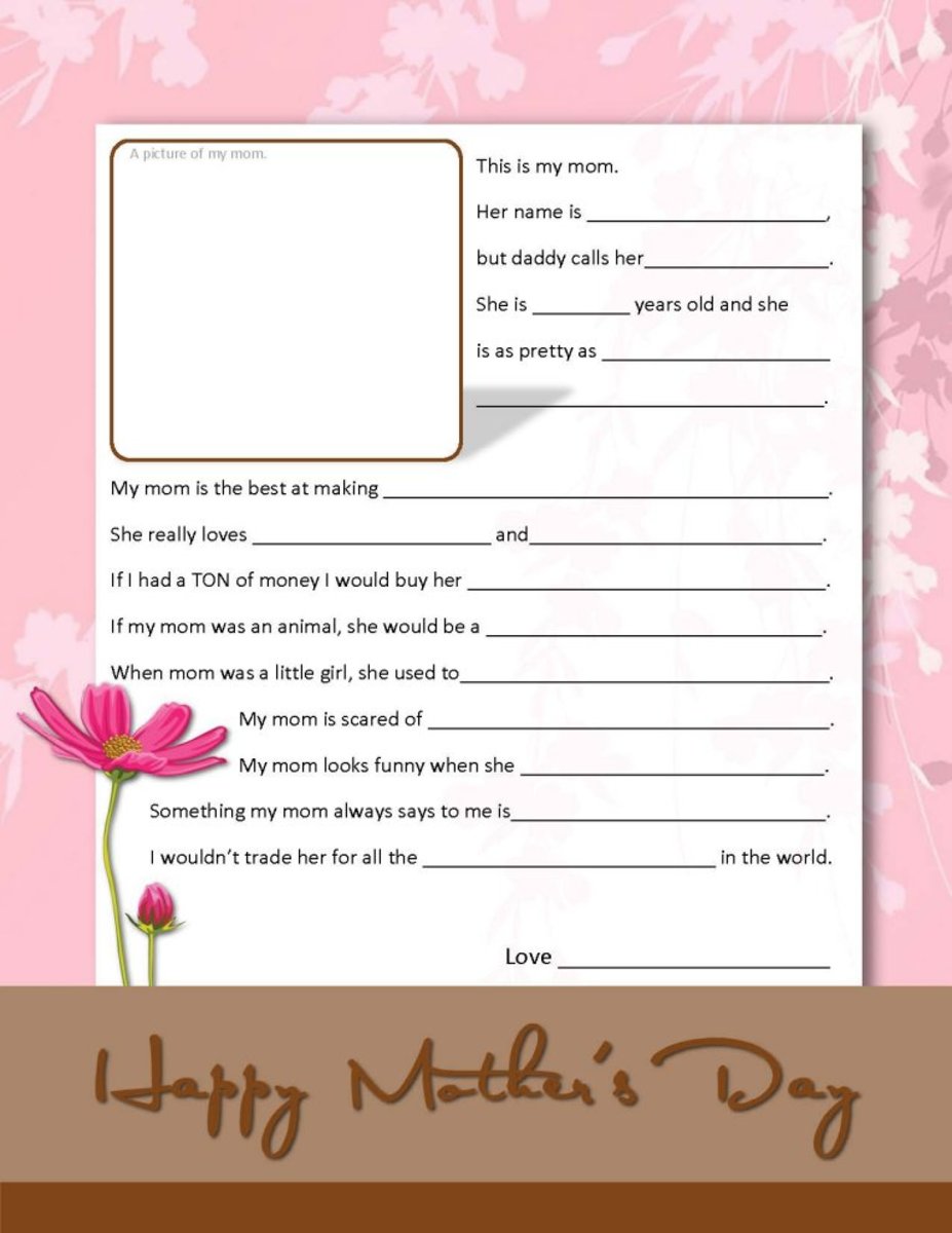 Mother's Day Questionnaire