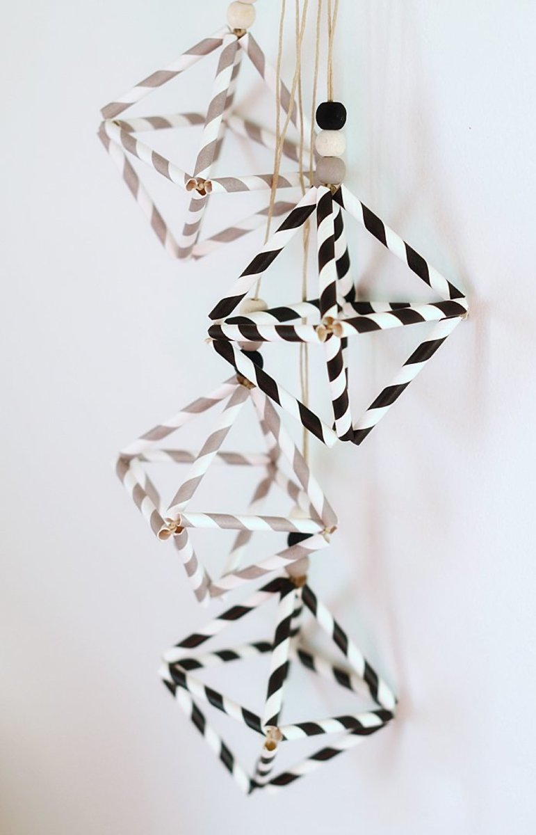 This year, forget the usual holiday crafts and try these cool DIY ornaments inspired by traditional Scandinavian designs.