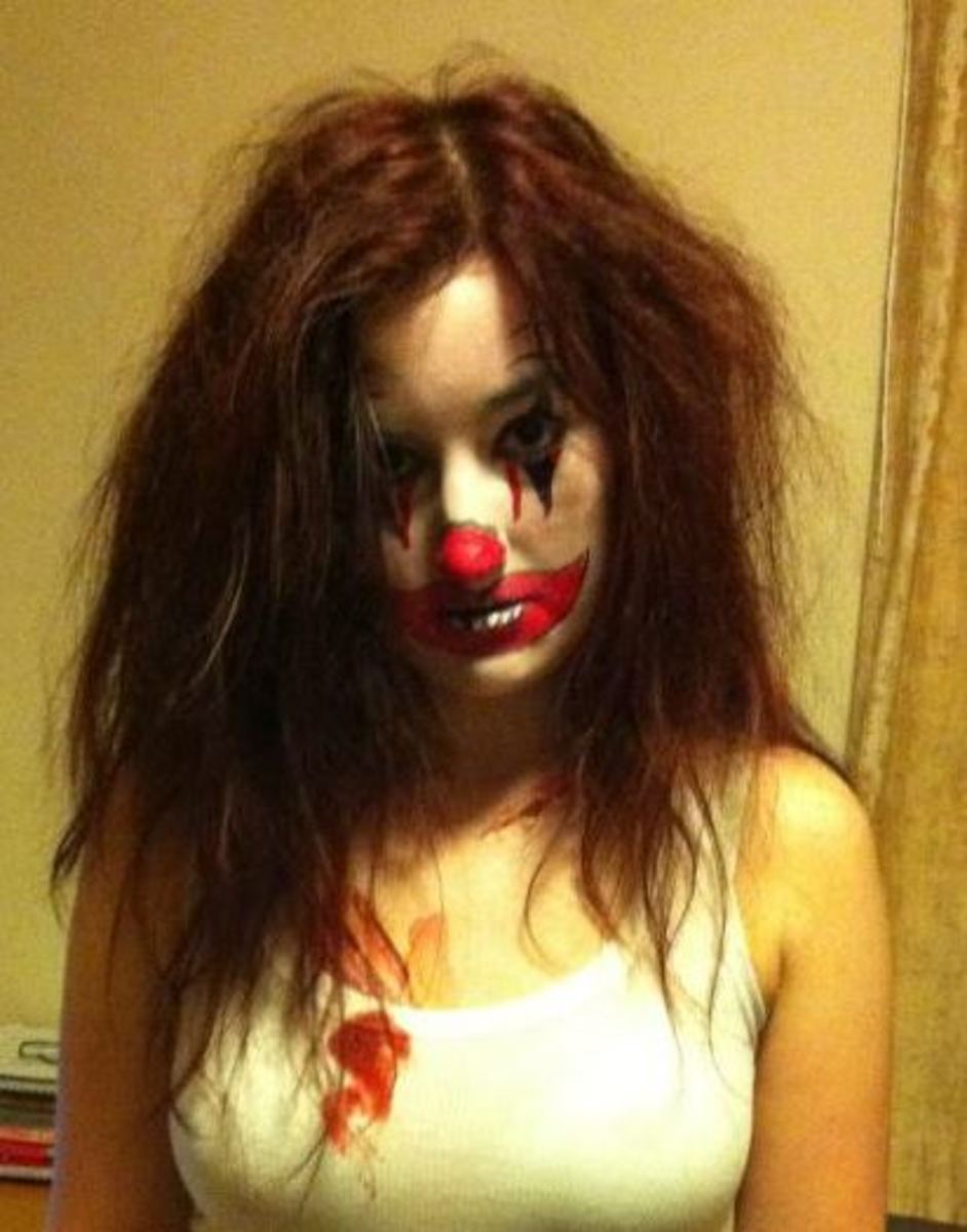 My killer clown makeup