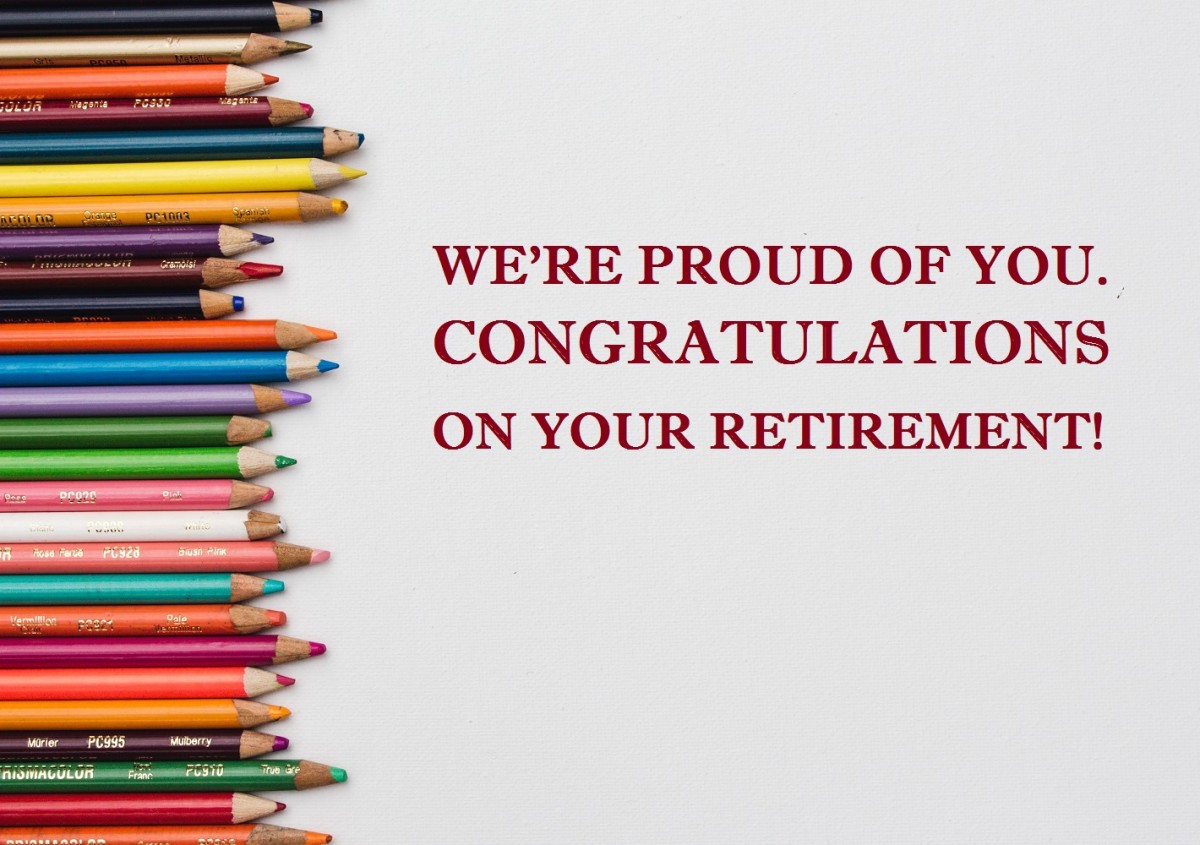 Send your teacher or mentor into retirement on a positive note.