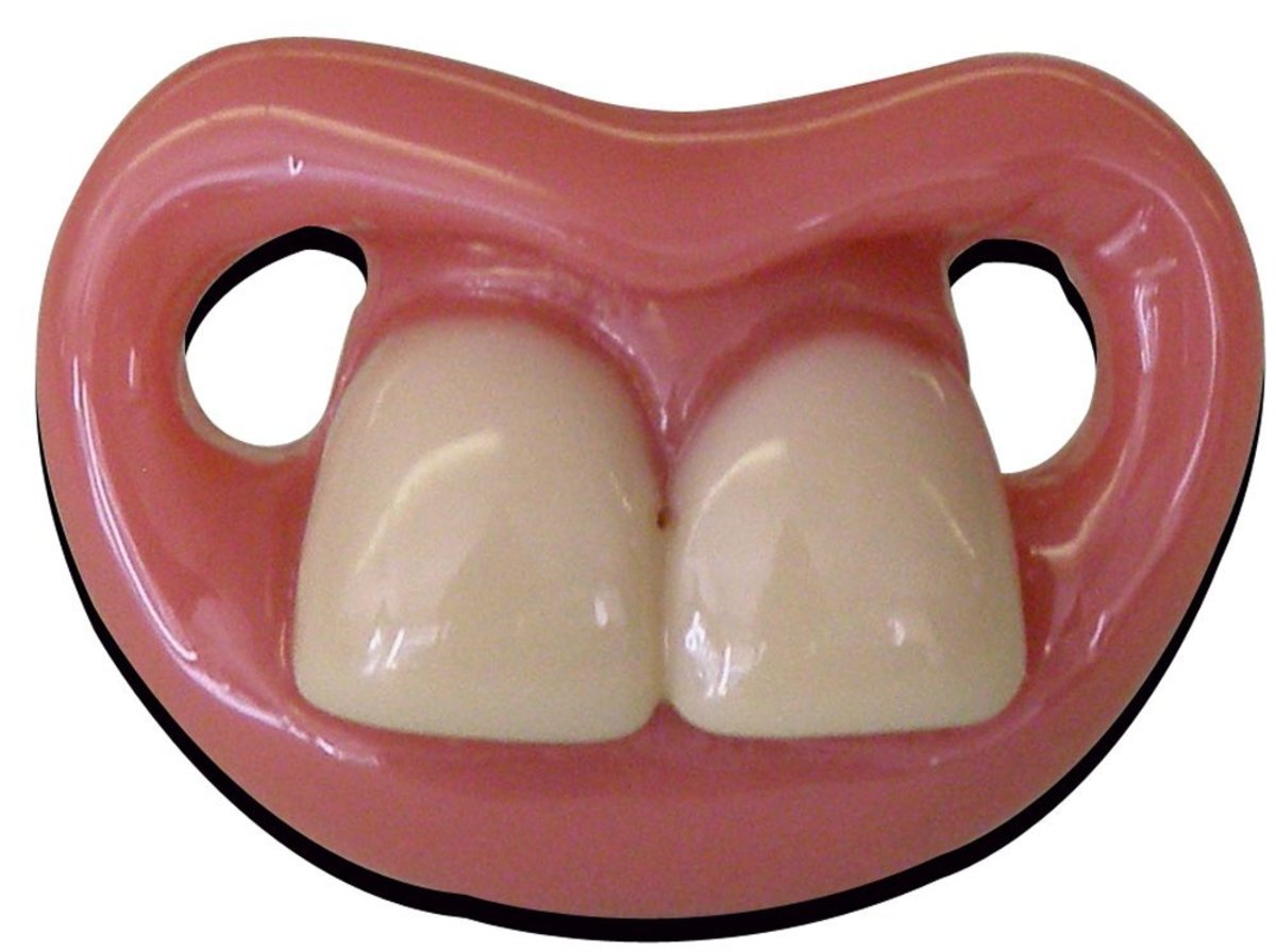 Stop your naughty little one from whining with this Bubba Teeth Pacifier.