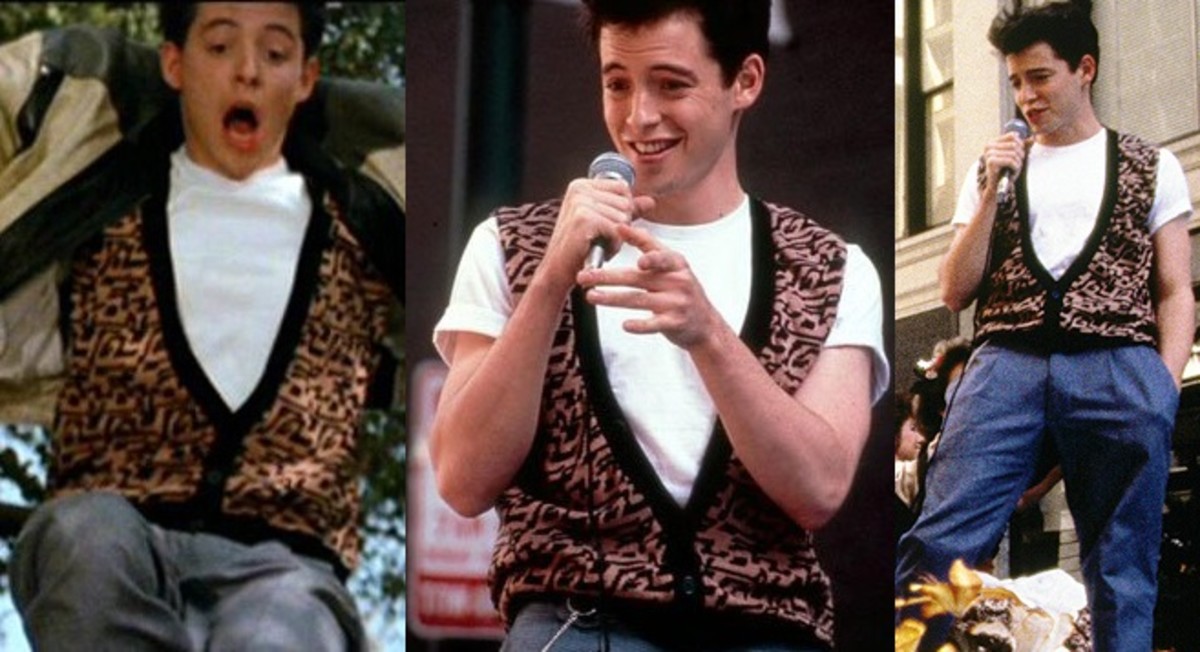 Ferris Bueller's Day Off Sweater Vest Kostuum Ferris Bueller Matthew Broderick 80s Movie Jumper Feriss Beuller Parade Halloween Cosplay Gift Kleding Herenkleding Sweaters Spencers 