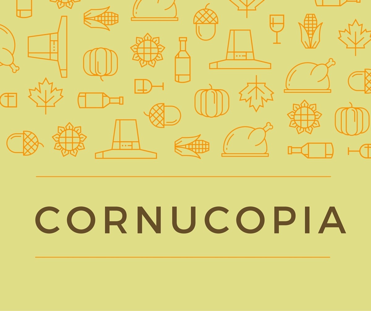 Cornucopia is a good vocabulary word to teach children.