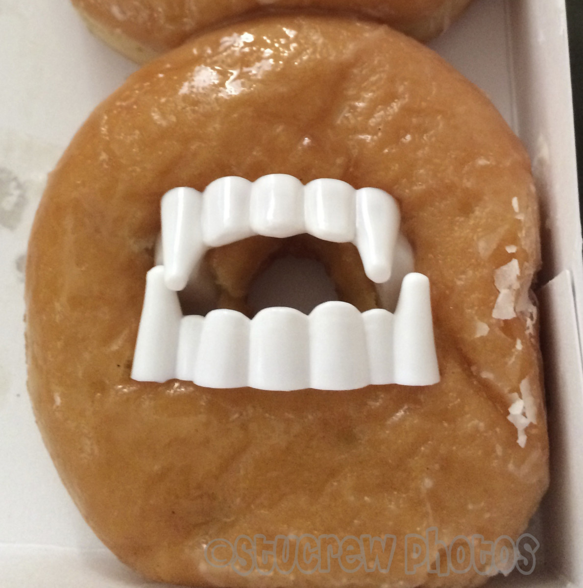 These vampire donuts are so simple they barely require an explanation. 