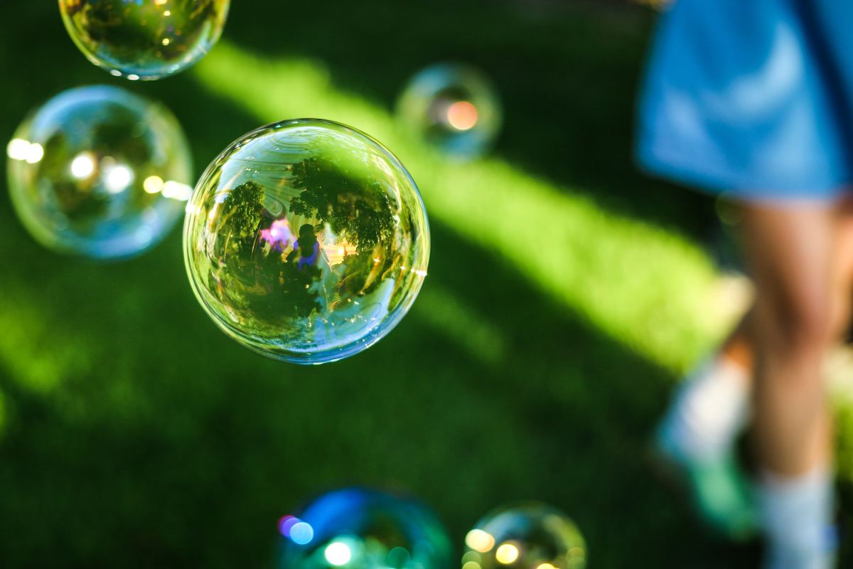 Bubbles are a blast, and they're interactive! 