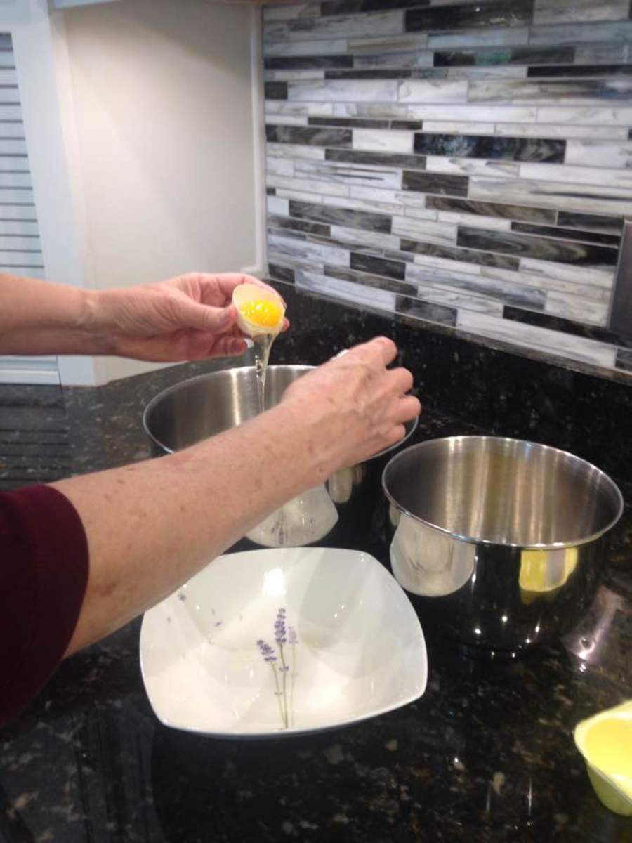 Egg yolks and separating is a key point in the recipe