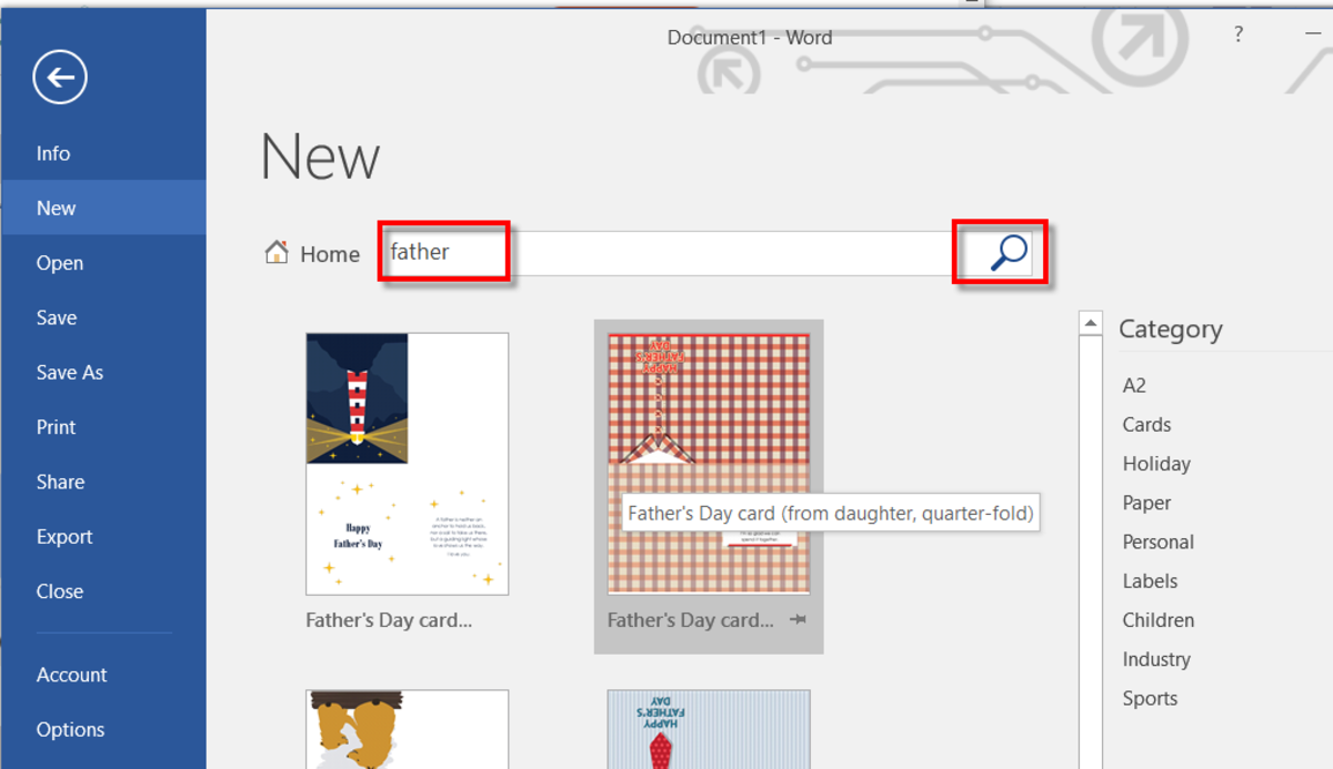 how-to-create-a-fathers-day-card-in-ms-word-2016