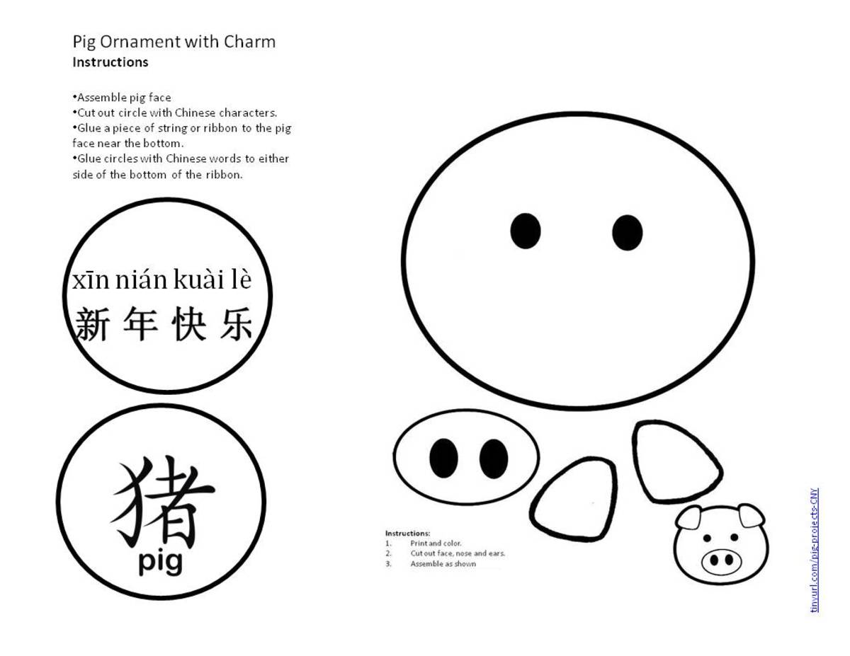 easy printable projects for the year of the pig kid crafts for chinese new year holidappy