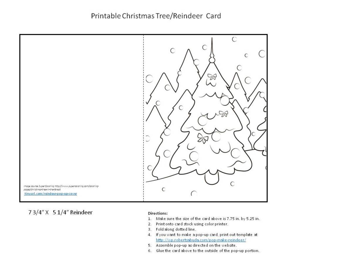How To Make Printable Reindeer Pop Up Greeting Cards Holidappy Celebrations