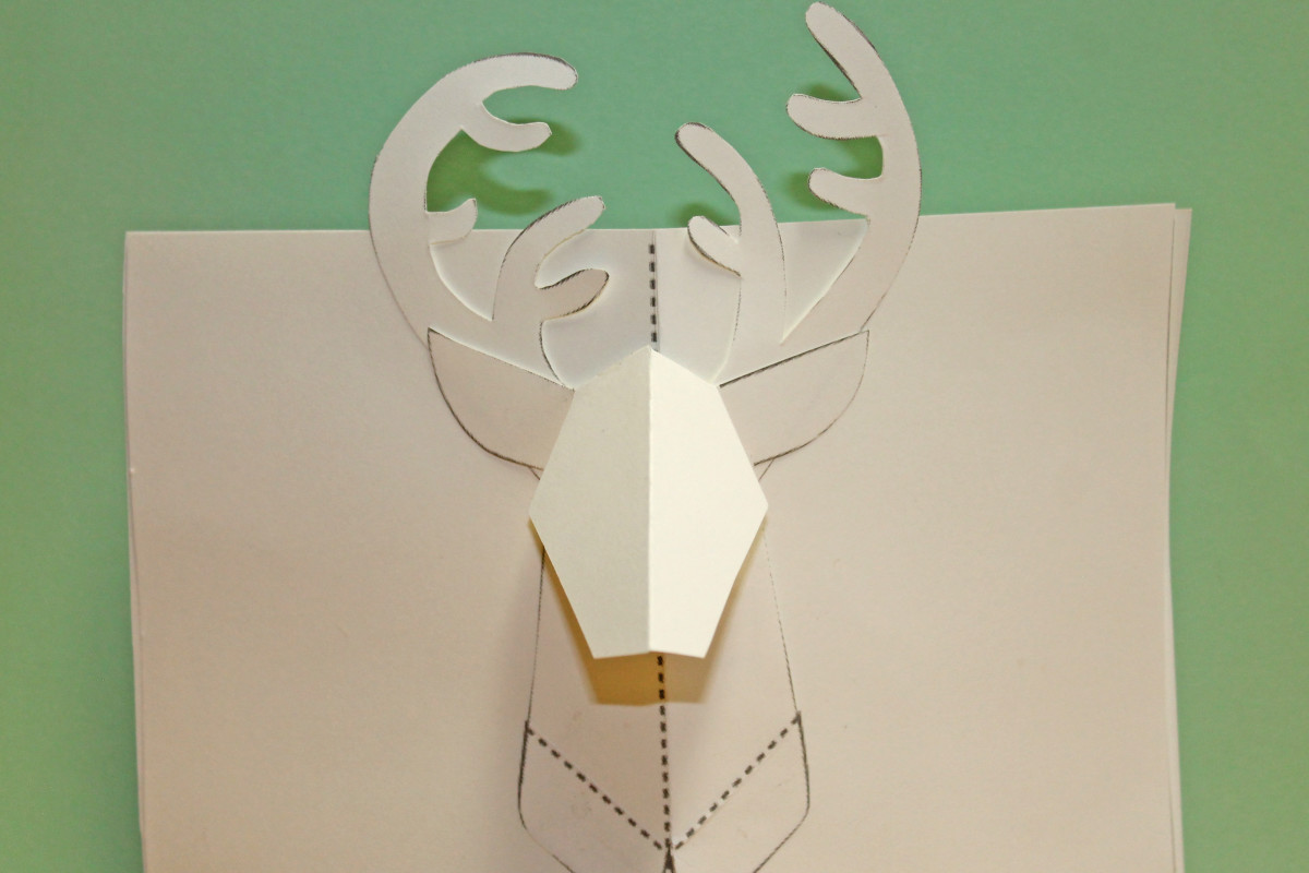 How To Make Printable Reindeer Pop Up Greeting Cards Holidappy