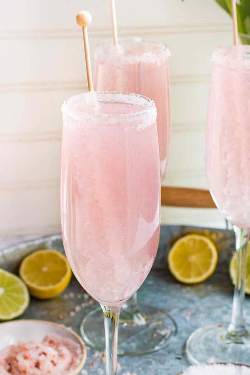 The Lotus Drinkers (AKA pink lemonade margarita)