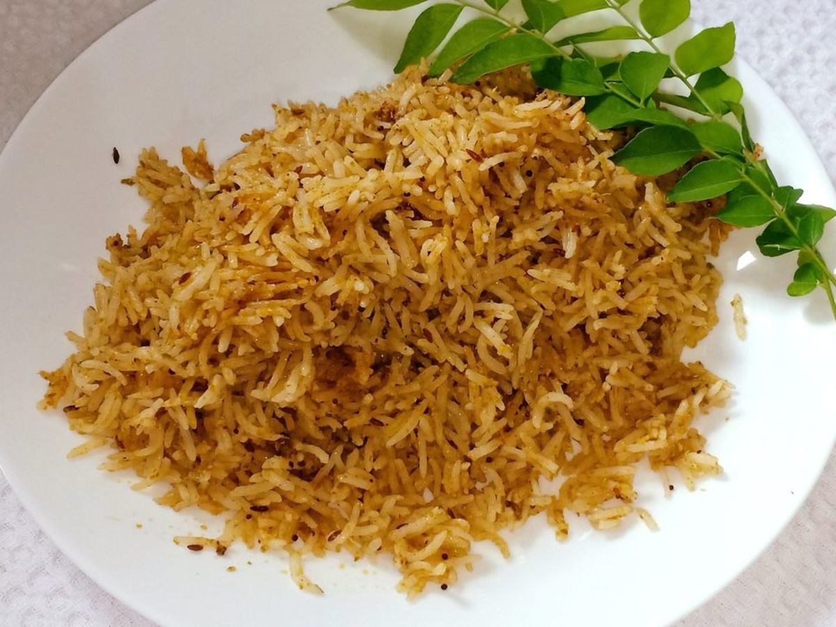 North Indian Curry Leaves Rice Recipe