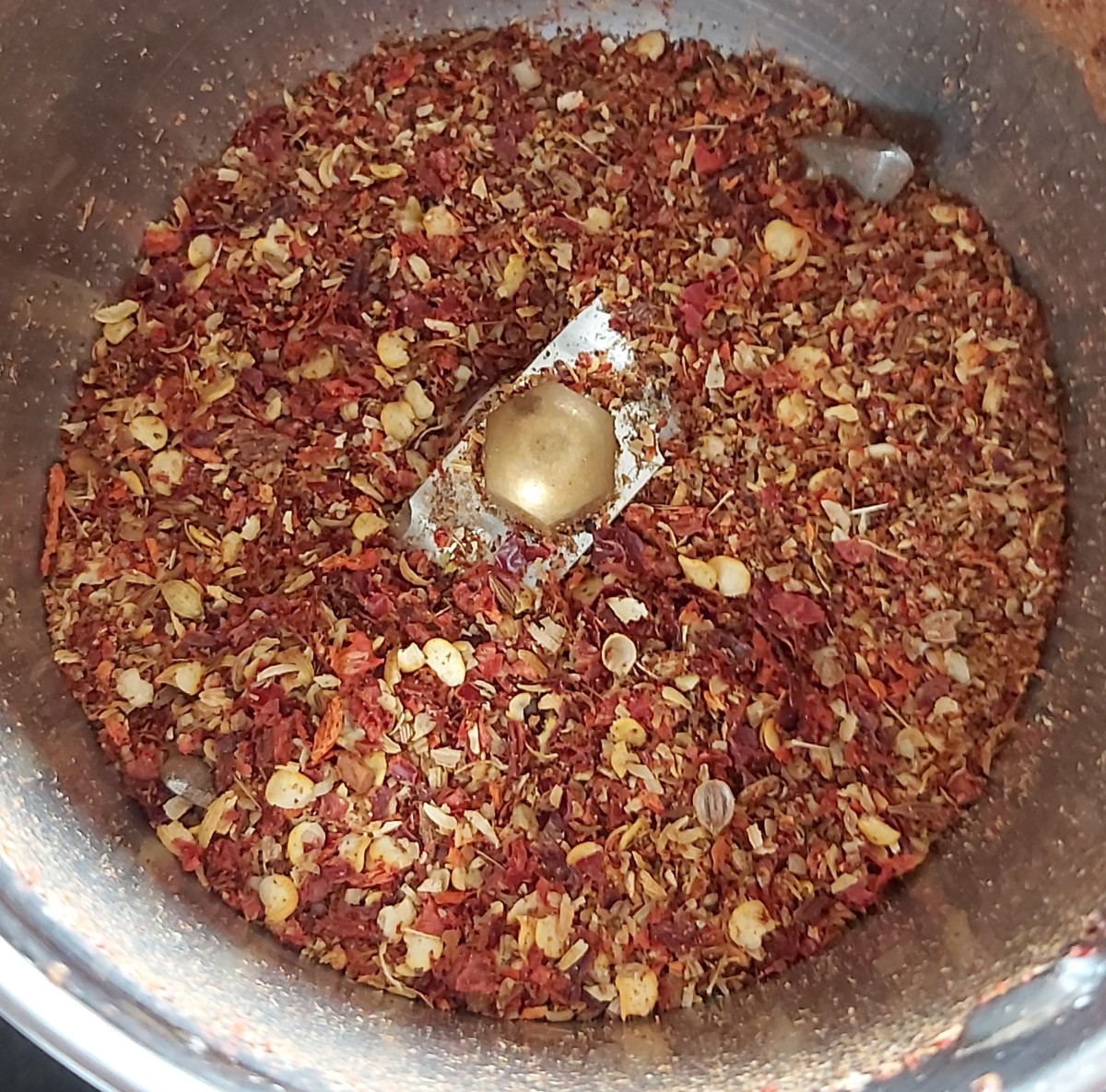 Grind the spices coarsely.