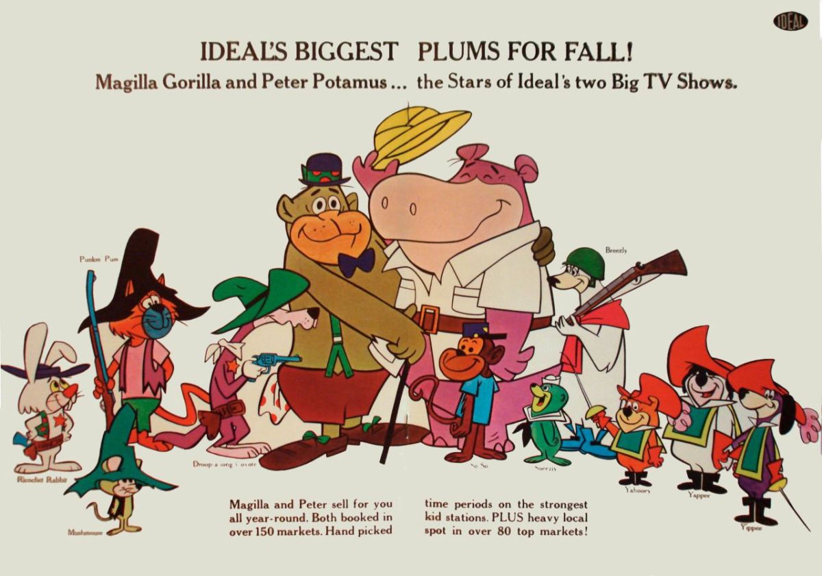 History Of Hanna Barbera Magilla Gorilla And Peter Potamus The First Toyetic Cartoons Reelrundown