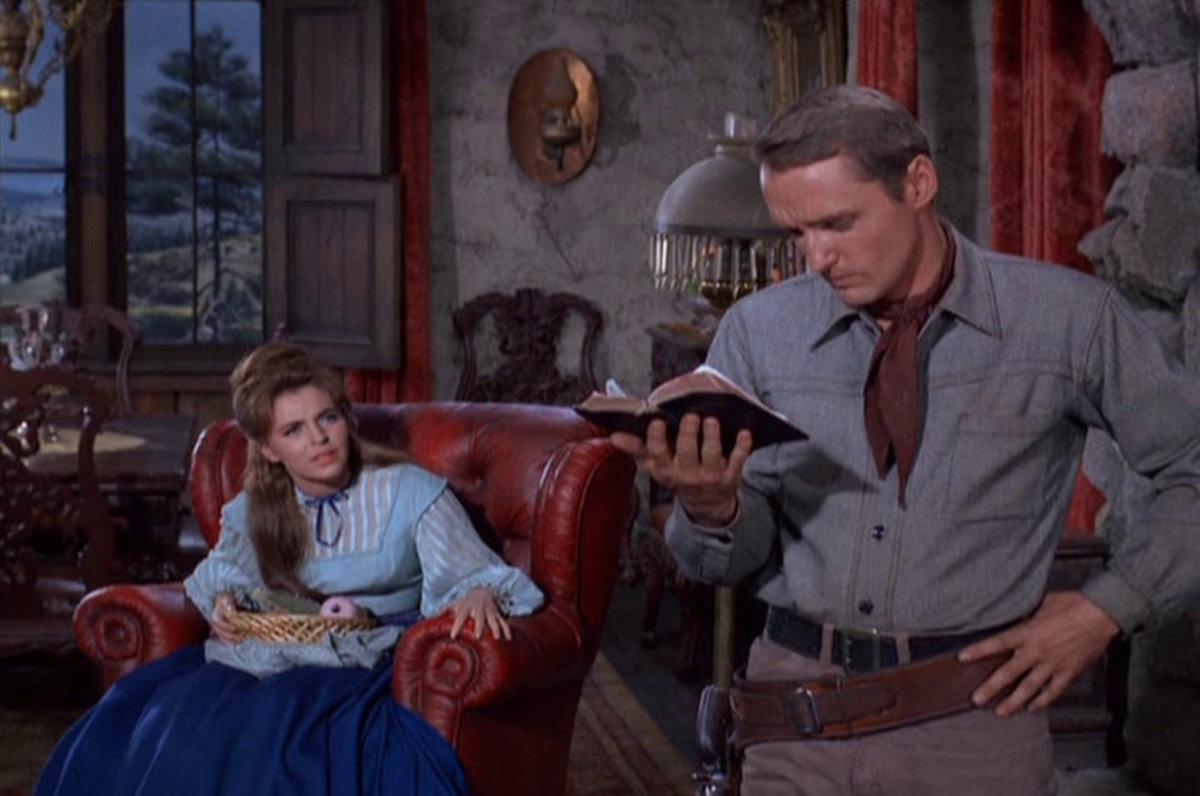 Dennis Hopper's character in the episode is experiencing a crisis of faith.