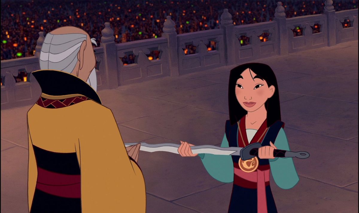 Once Mulan balanced her masculine and feminine sides, she was able to just be herself, and she succeeded.