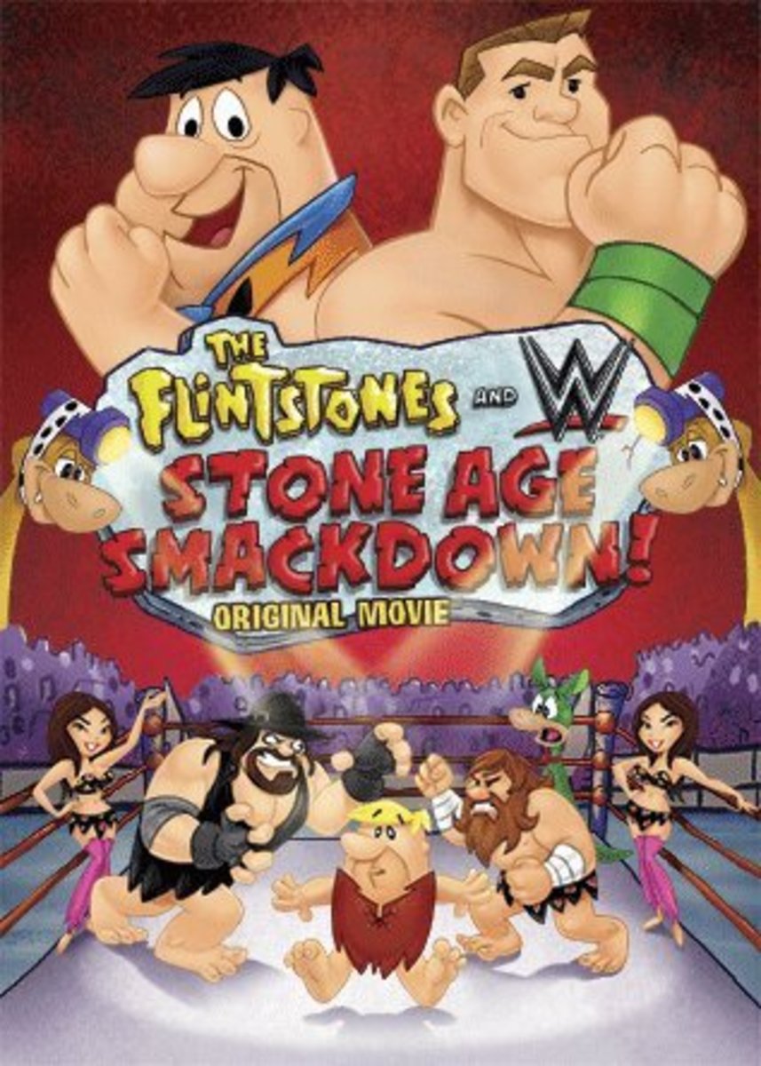 The most recent appearance of the Flintstones characters, a DTV crossover with the WWE released in 2015.