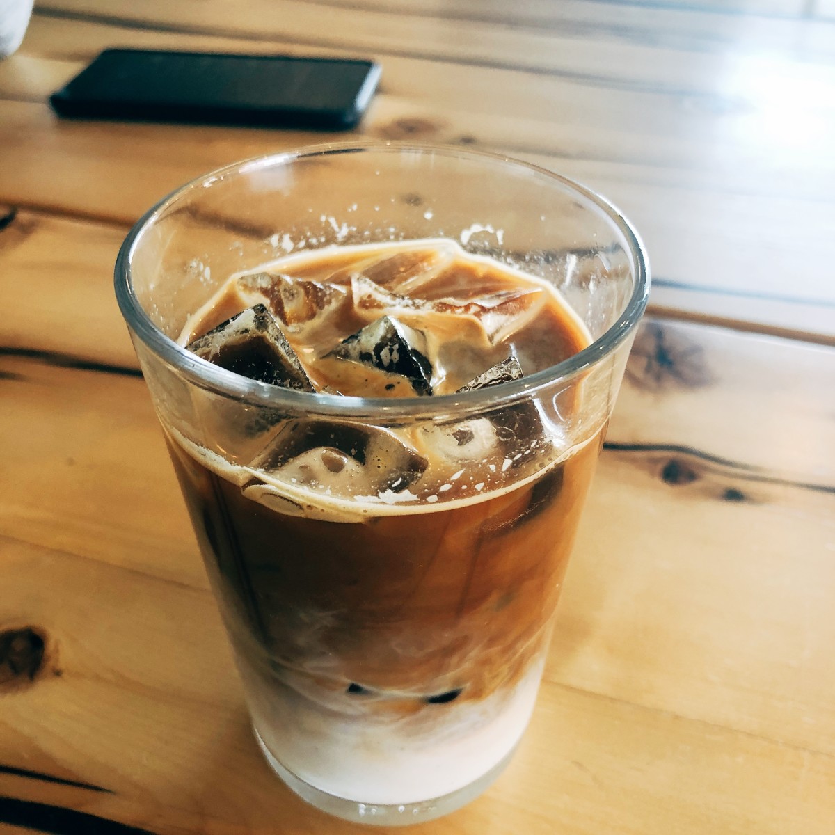 Caramel iced lattes are among my favorite coffee drinks to make at home. Check out my recipe below!