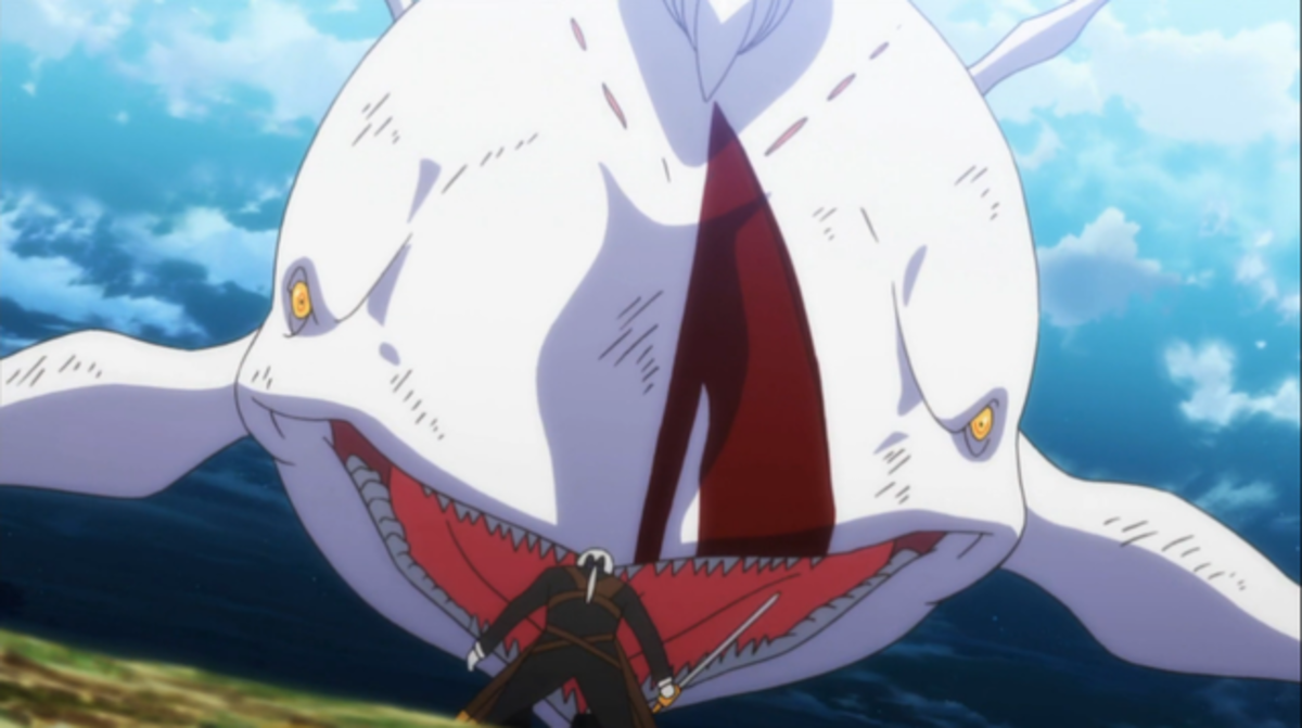 A white whale is mentioned in the second half of the first episode...
