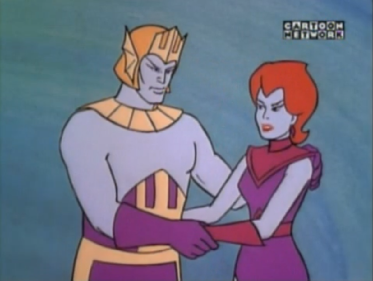 Due to the rights being held up with Krantz Films, Prince Namor was substituted with an original character, "Prince Triton".