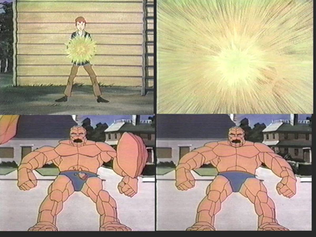 In 1979, Hanna-Barbera would make a series of cartoons about a boy who could transform into the Thing via a magic ring.