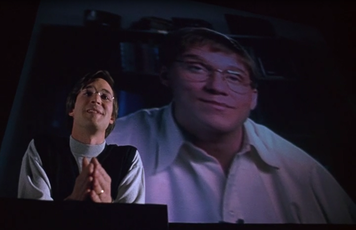 Steve Jobs (Noah Wyle) and Bill Gates (Anthony Michael Hall) in "Pirates of Silicon Valley"