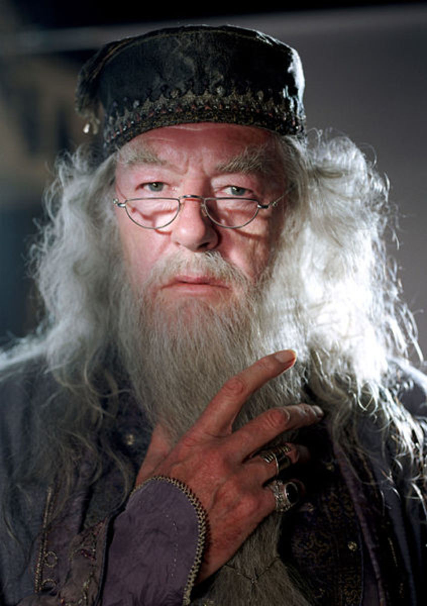 Gambon takes over the role of Dumbledore from the late Richard Harris...