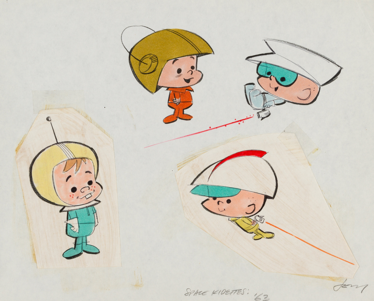 Early production art for The Space Kidettes