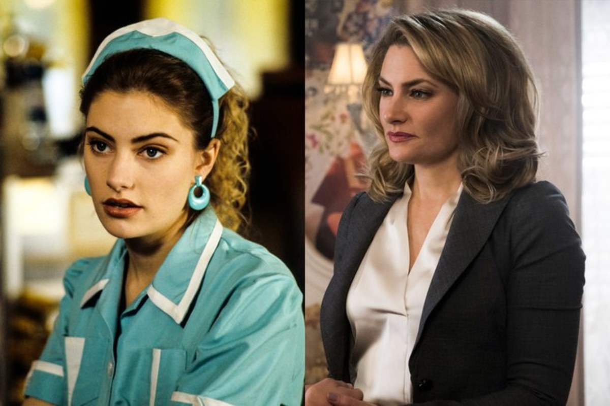 Madchen Amick in "Twin Peaks" (Left); Amick in "Riverdale" (Right)