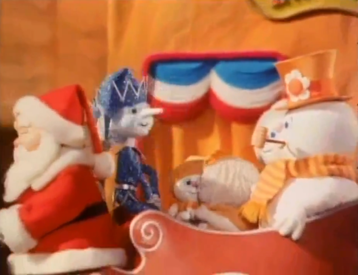 Jack Frost making sure Frosty's family doesn't melt.