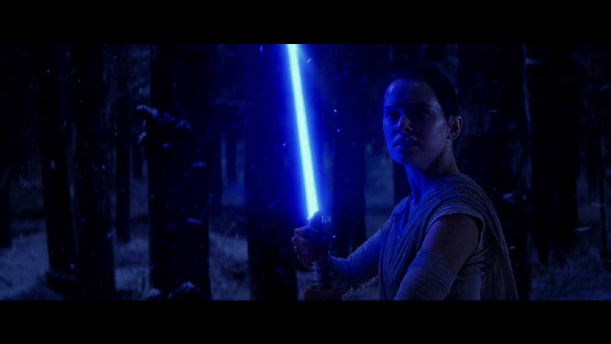 There was an intense lightsaber showdown during the climax of the movie.