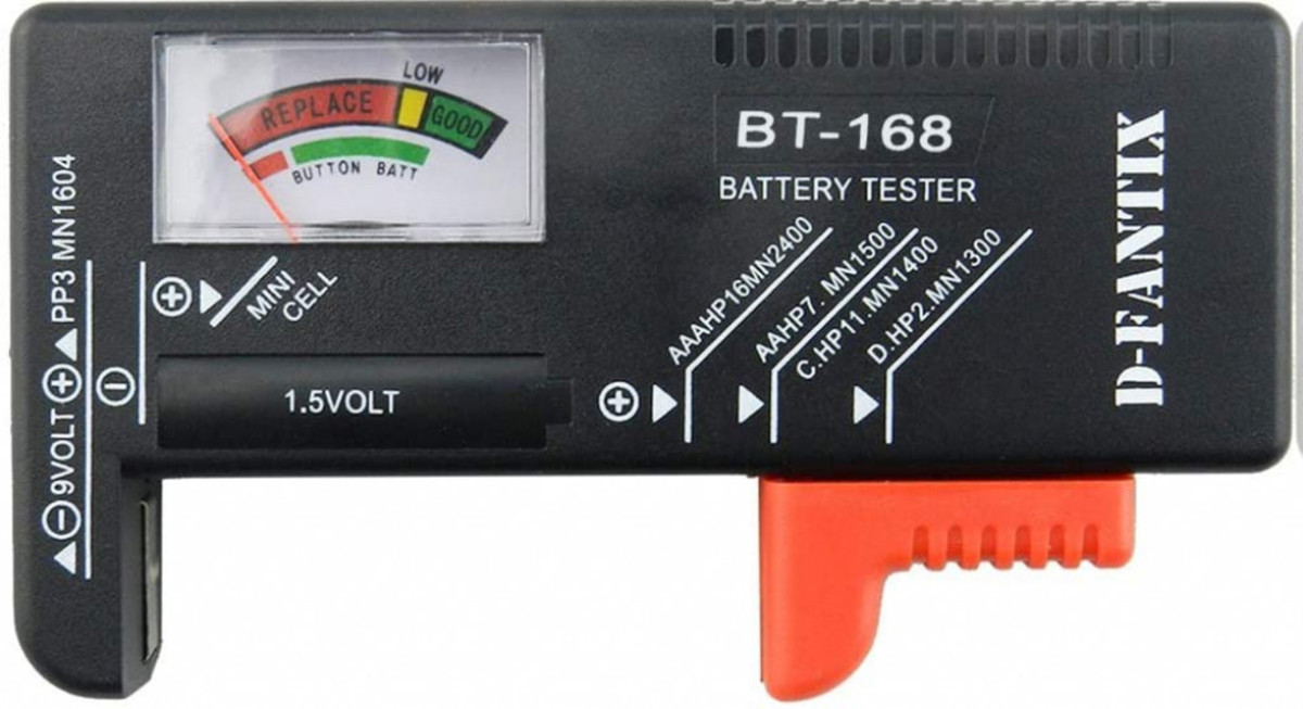 Universal battery tester available from Amazon