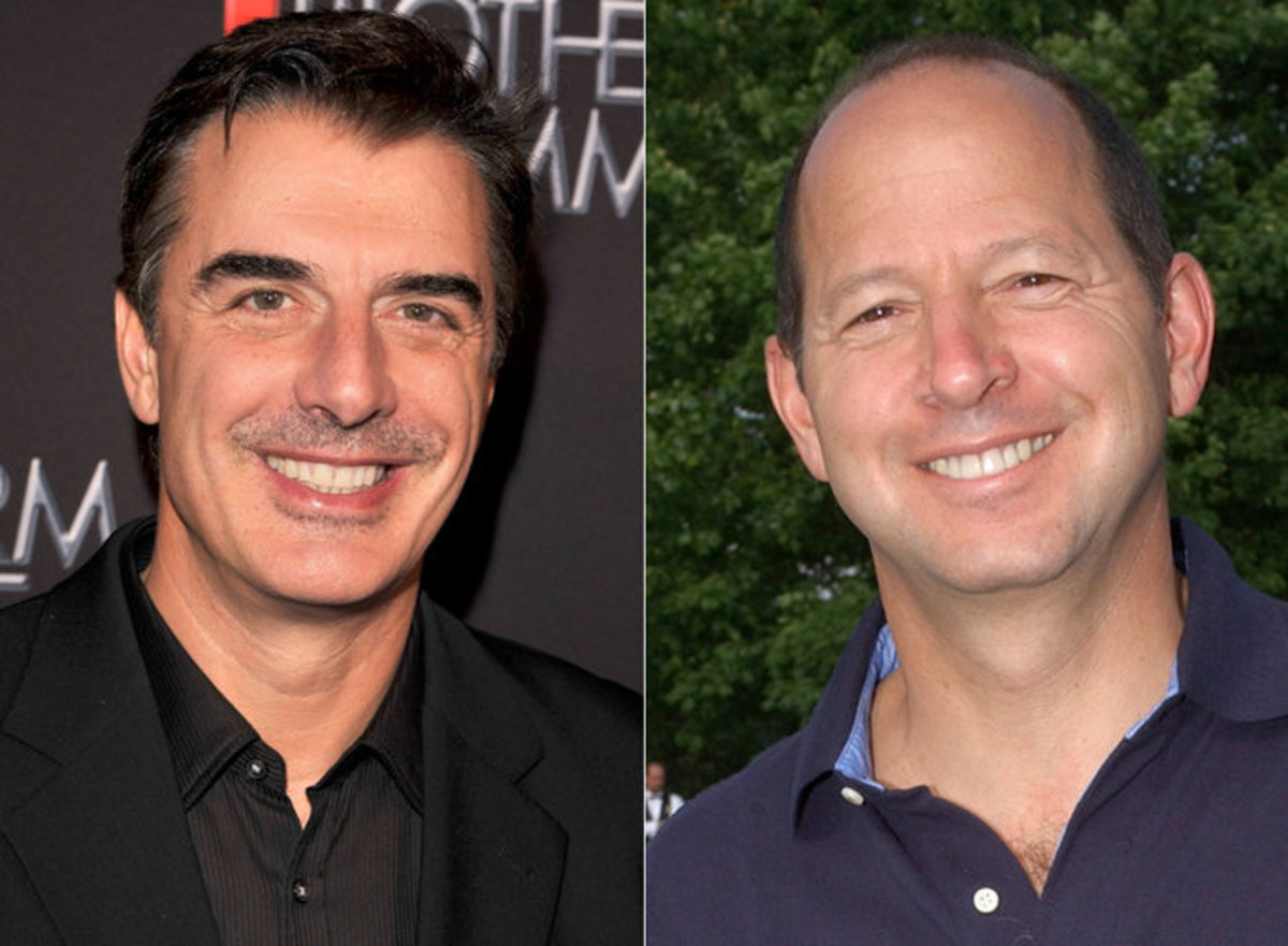 The inspiration behind Mr. Big: Ron Galotti (right) and his television character (Chris Noth). 