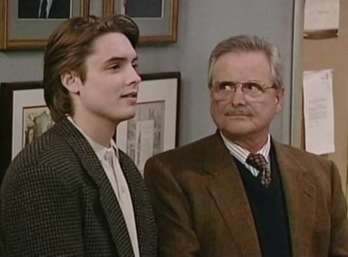 Eric with Mr. Feeny (played by William Daniels). 