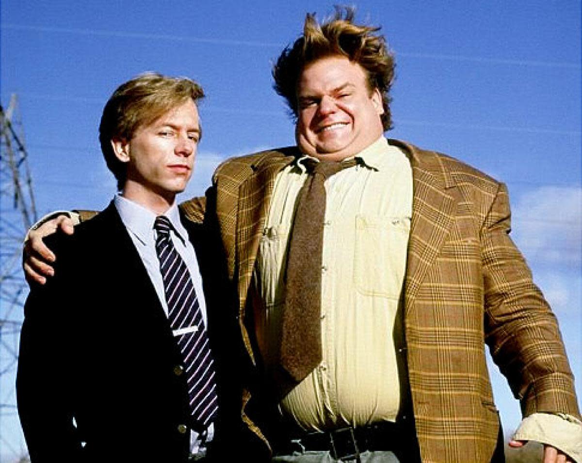 Chris Farley and David Spade in Tommy Boy