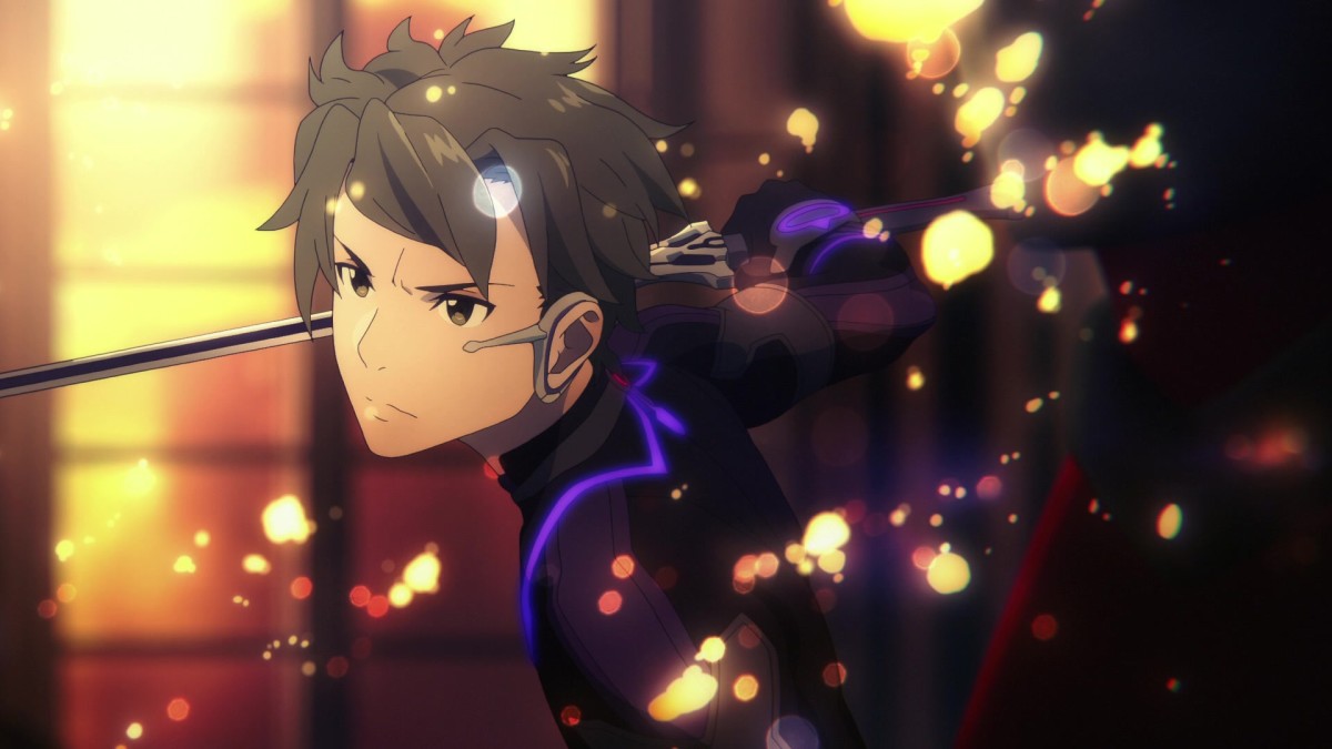 Eiji shows off his skills in Ordinal Scale as he easily evades attacks by the boss Kagachi the Samurai Lord.