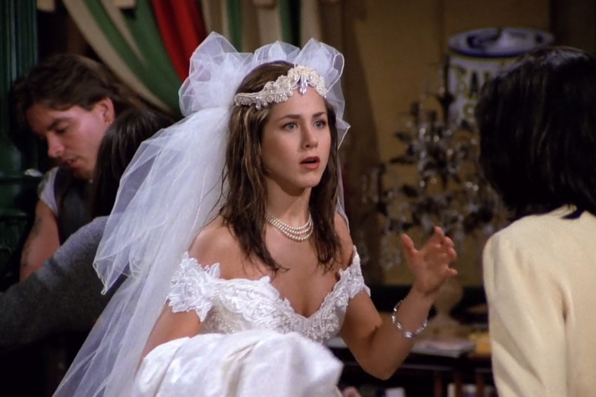 Rachel's wedding gown in the series premiere was certainly memorable.