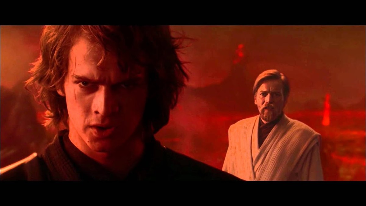 Anakin and Obi-Wan on Mustafar