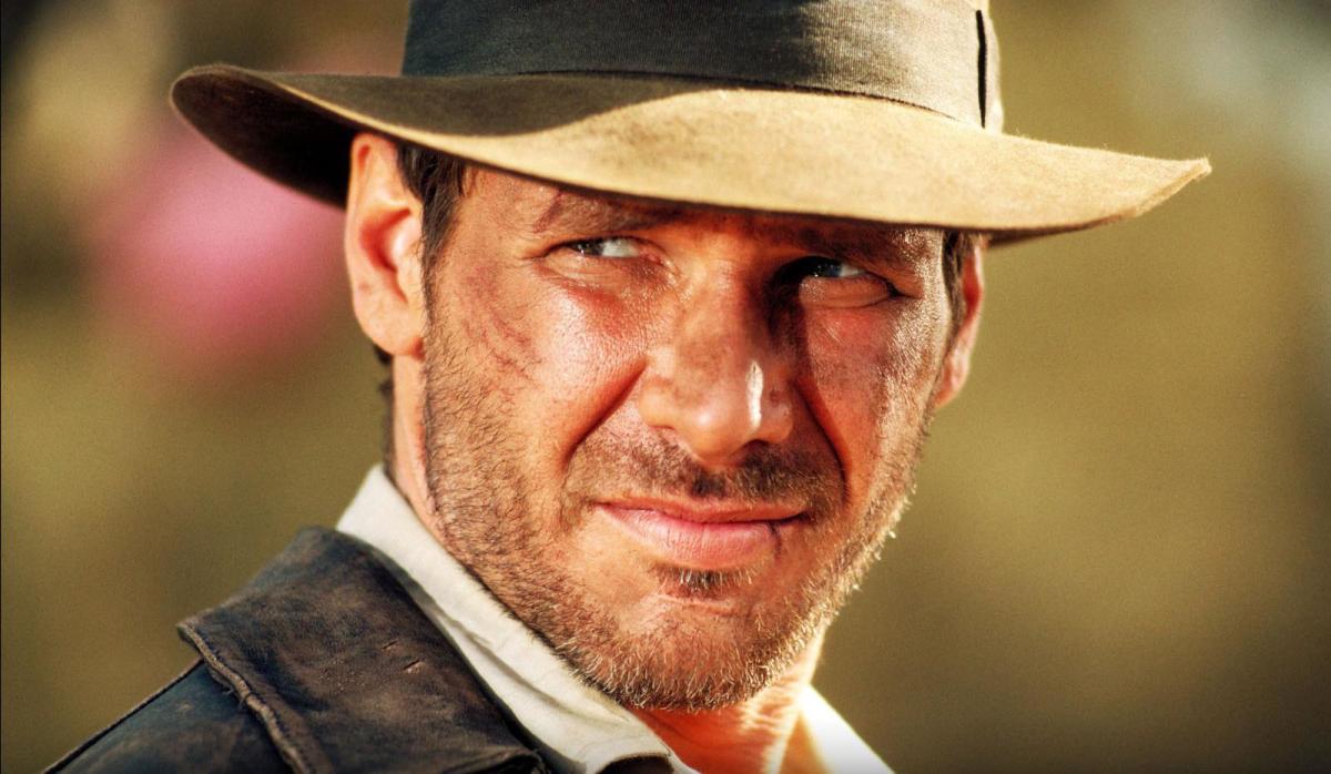 Harrison Ford as Indiana Jones.