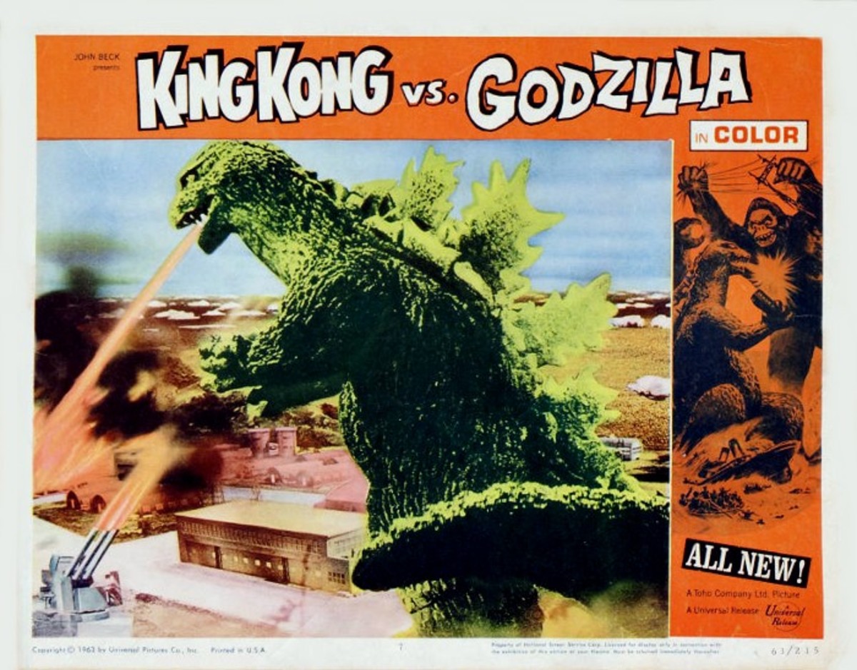 "King Kong vs. Godzilla" promotional art.