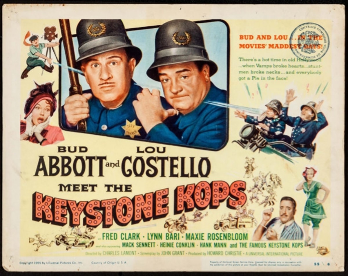 "Abbott and Costello Meet the Keystone Kops" promotional art.