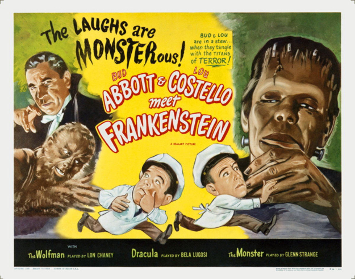 5. "Abbott and Costello Meet Frankenstein" promotional art.