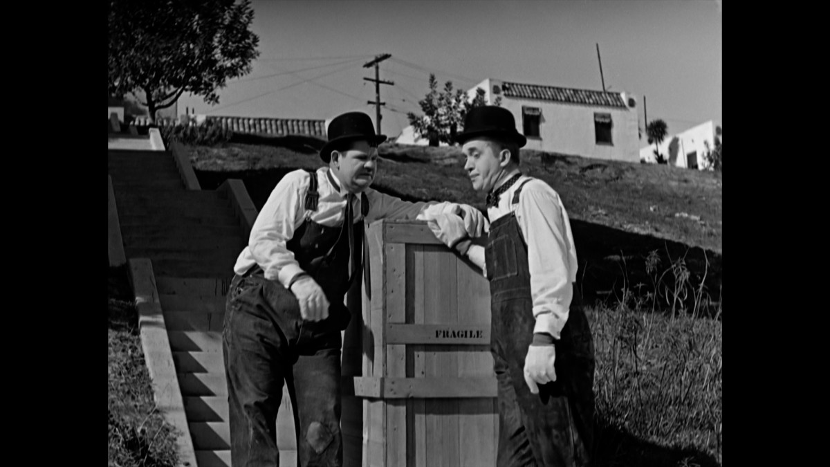Laurel and Hardy, "The Music Box"