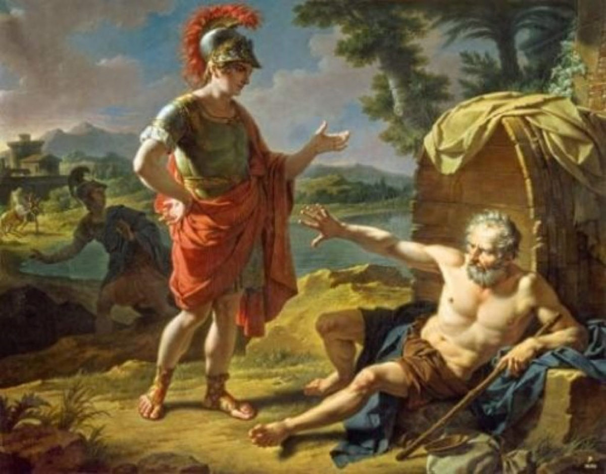 Alexander the Great and Diogenes of Sinope