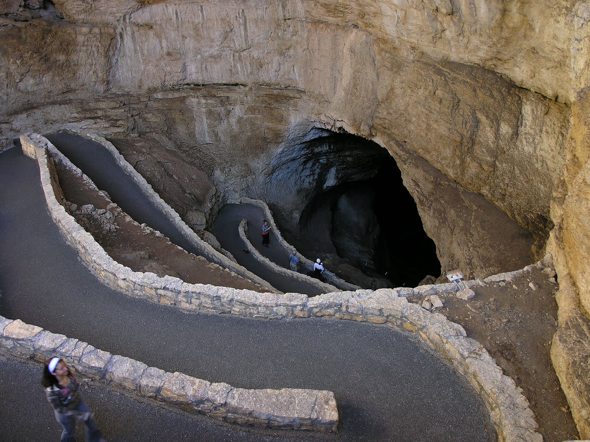 Switchbacks in Carlsbad Caverns