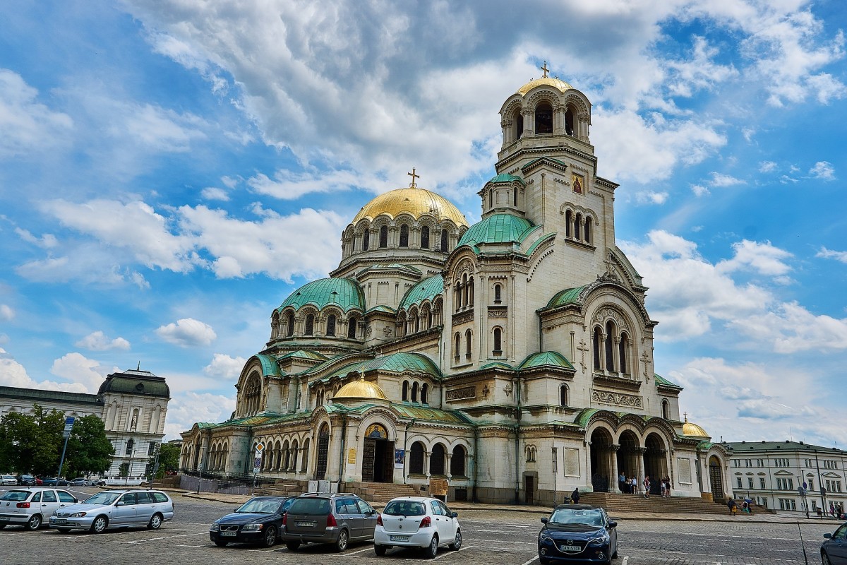 The famous Alexander Nevsky Cathedral in Sofia, Bulgaria. 