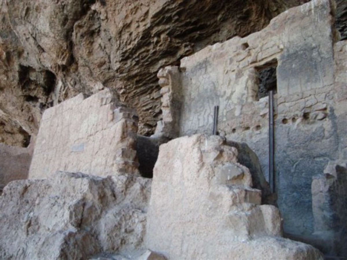 What you see first at the end of the path hike up.