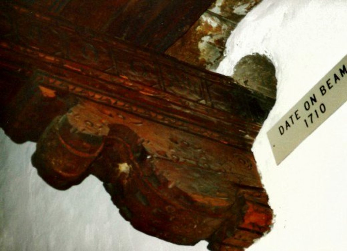 Look at the date on that beam inside of San Miguel Chapel!