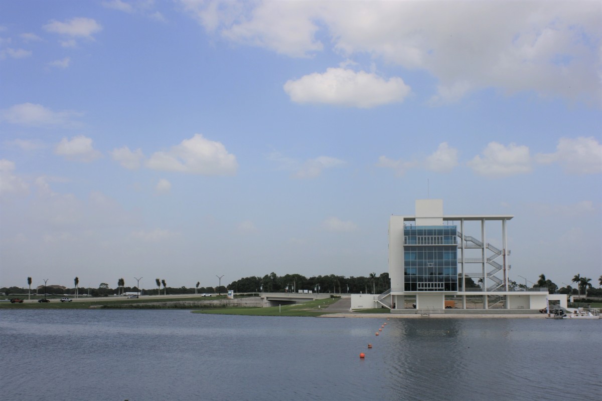 The rowing center at Nathan Benderson Park