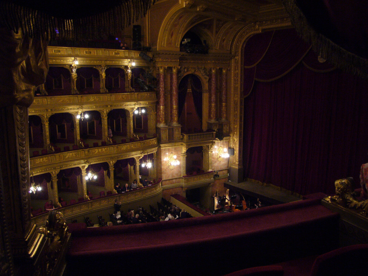 Interior of the beautiful neo-Renaissance styled opera house